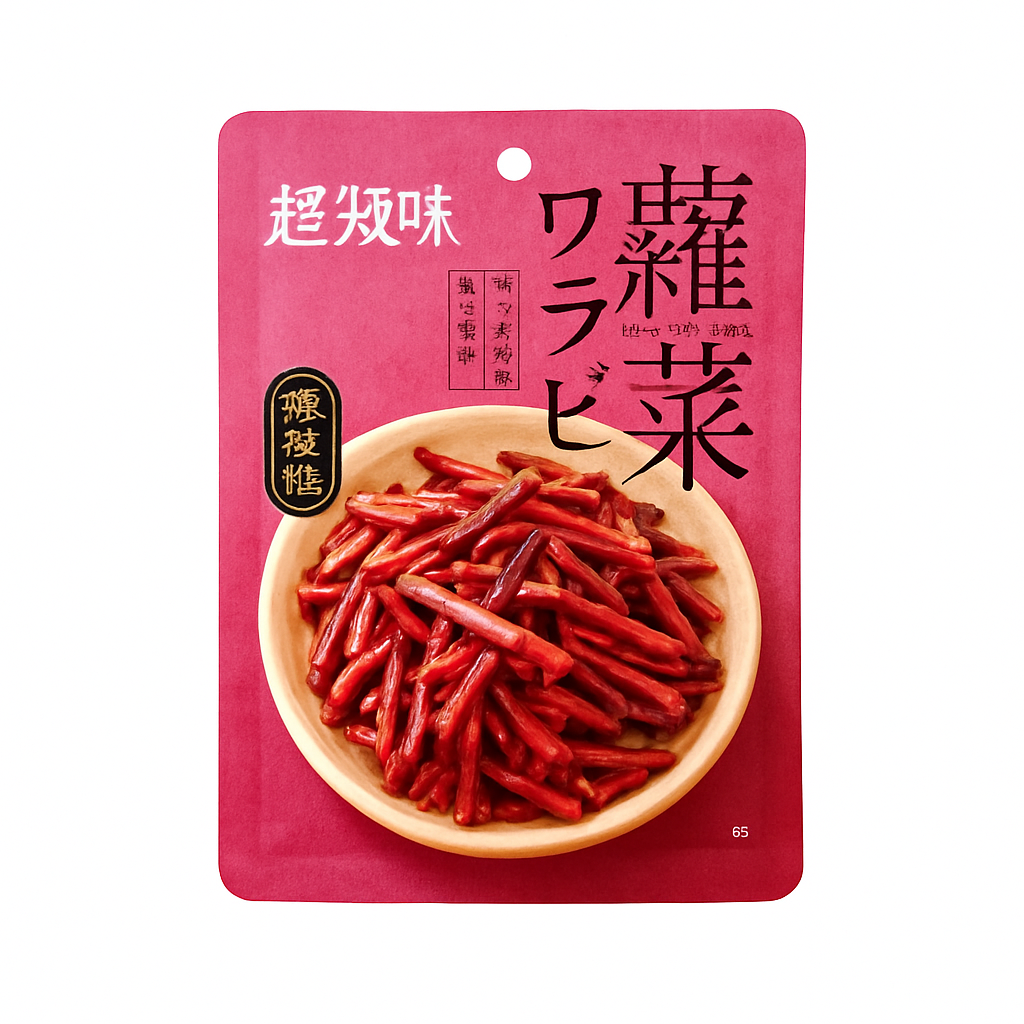 Mei Wei: Samambaia Fermentada Apimentada（蕨菜）- Chaoweizhi 125g - Embalagem em Fundo Branco