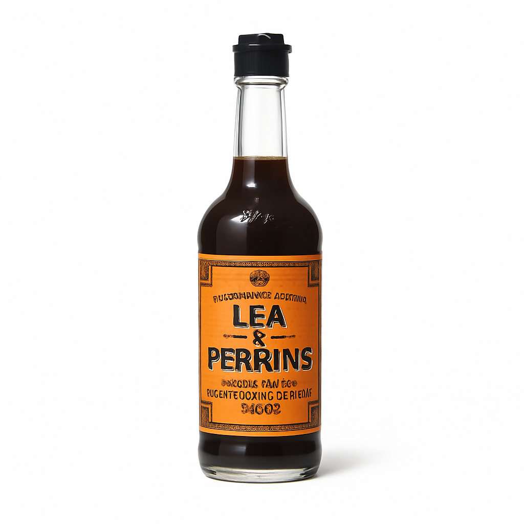 Mei Wei: Molho Worcestershire（李派林急汁）- Lea & Perrins 290ml - Embalagem em Fundo Branco
