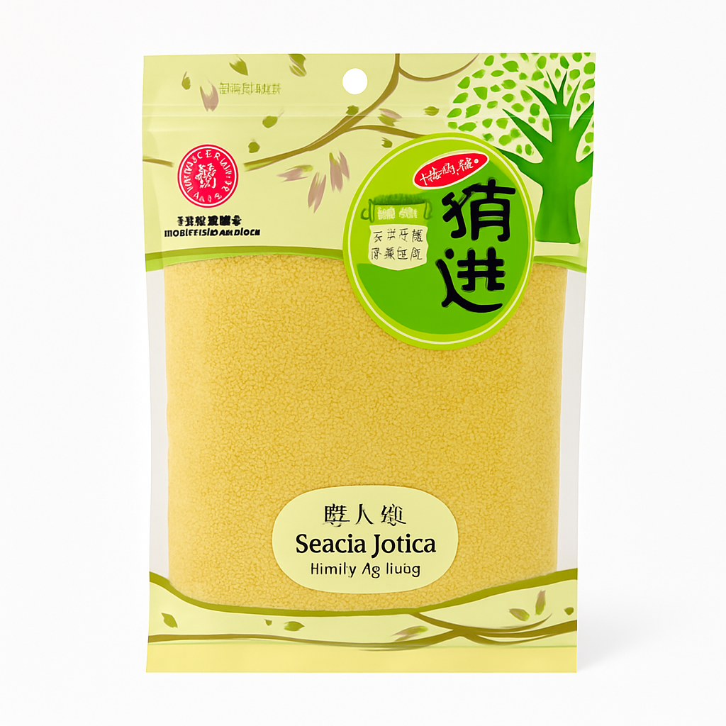 Mei Wei: Milheto Amarelo（黄小米）- Guangdong Famous Brand 400g - Embalagem em Fundo Branco