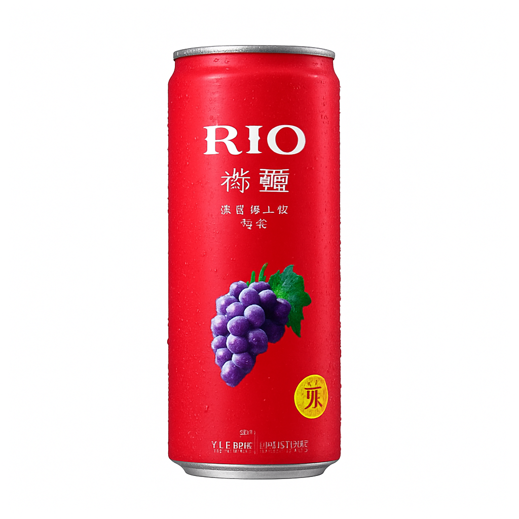 Mei Wei: Rio Coquetel de Uva（微醺）- Rio 330ml - Embalagem em Fundo Branco