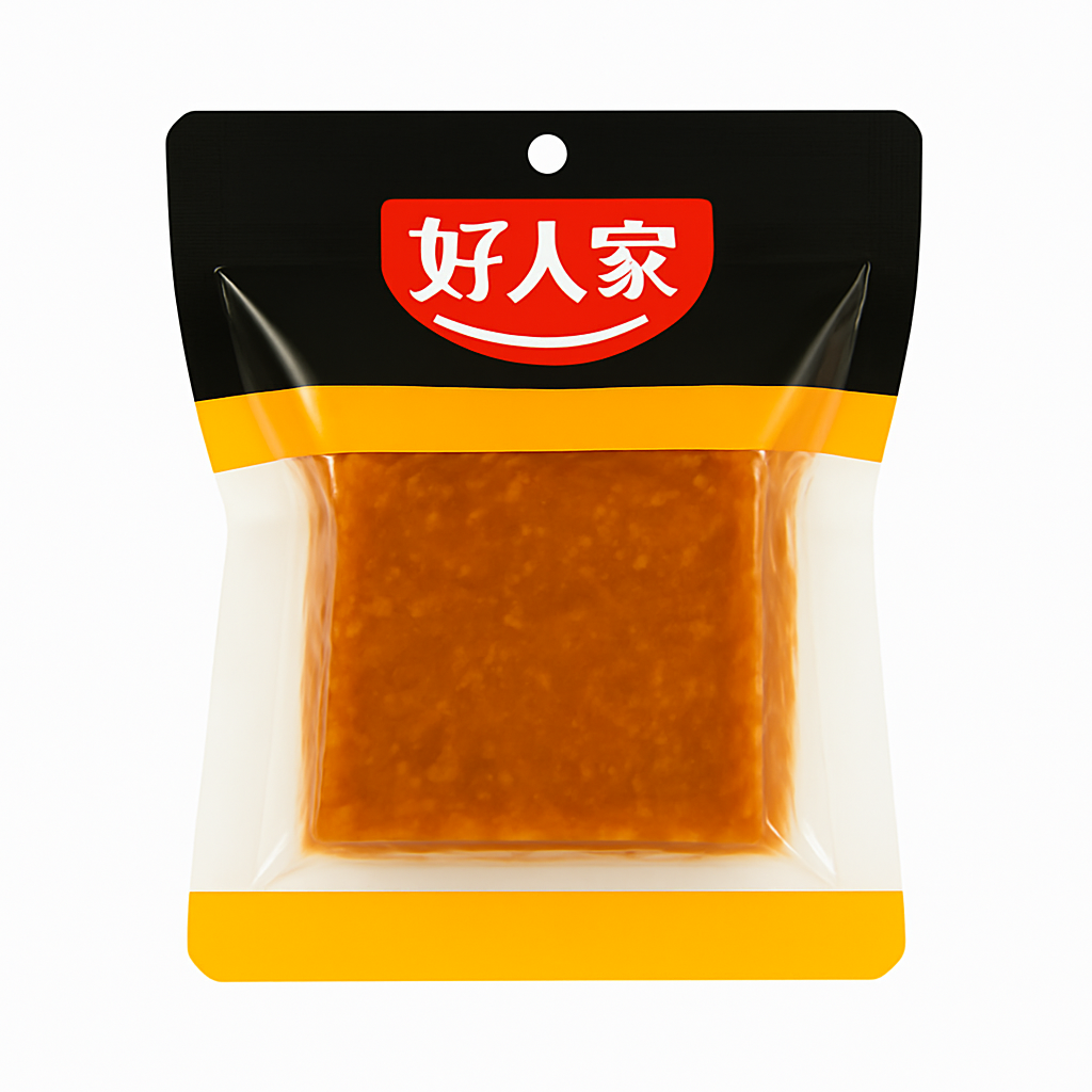Mei Wei: Base para Hot Pot de Manteiga（好人家手工牛油老火锅）- Hao Ren Jia 90g - Embalagem em Fundo Branco