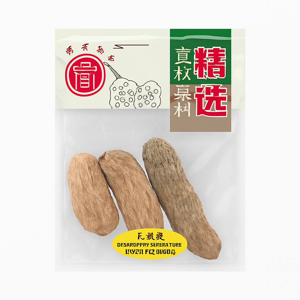 Mei Wei: Tianma（天麻头）- WJ 100g - Embalagem em Fundo Branco