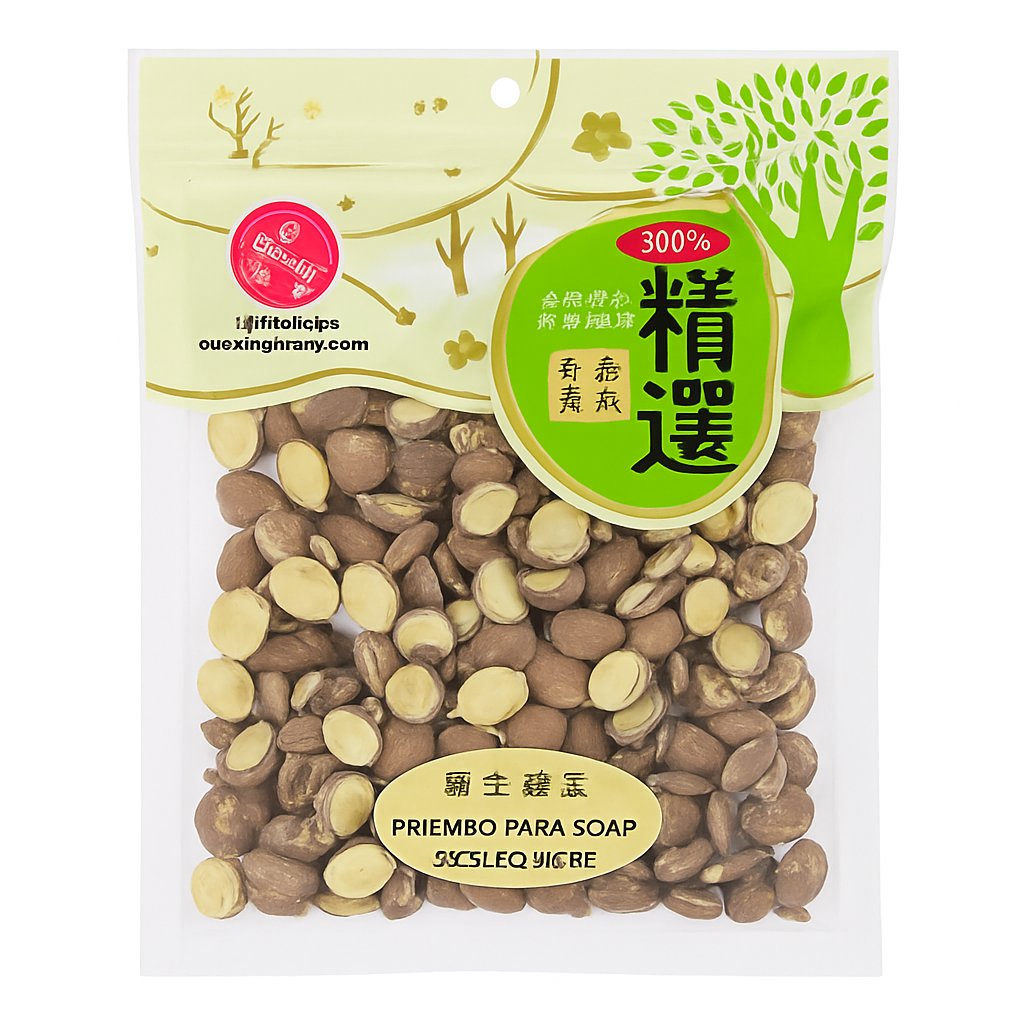 Mei Wei: Sementes de Lótus Descascadas（湘莲）- 150g - Embalagem em Fundo Branco