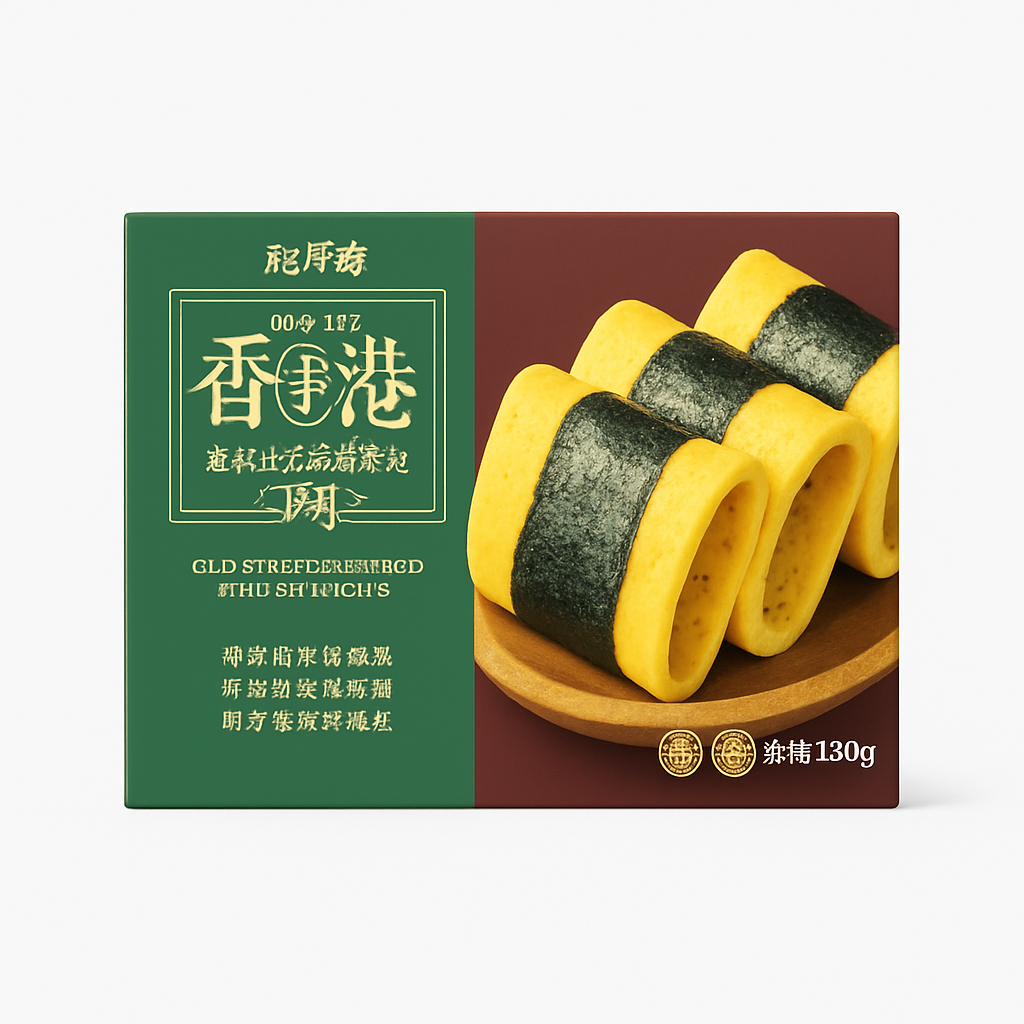 Mei Wei: Rolo de Alga Phoenix（老街海苔凤凰卷）- Chao You Wei 150g - Embalagem em Fundo Branco