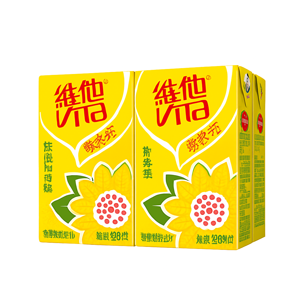 Mei Wei: Chá de Crisântemo（维他菊花茶）- Vita 250ml - Embalagem em Fundo Branco