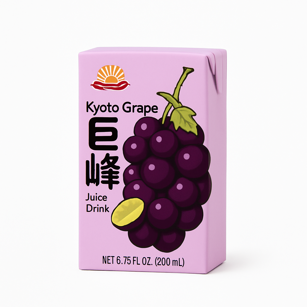 Mei Wei: Suco de Uva（阳光先生提子汁）- Mr. Sunshine 250ml - Embalagem em Fundo Branco