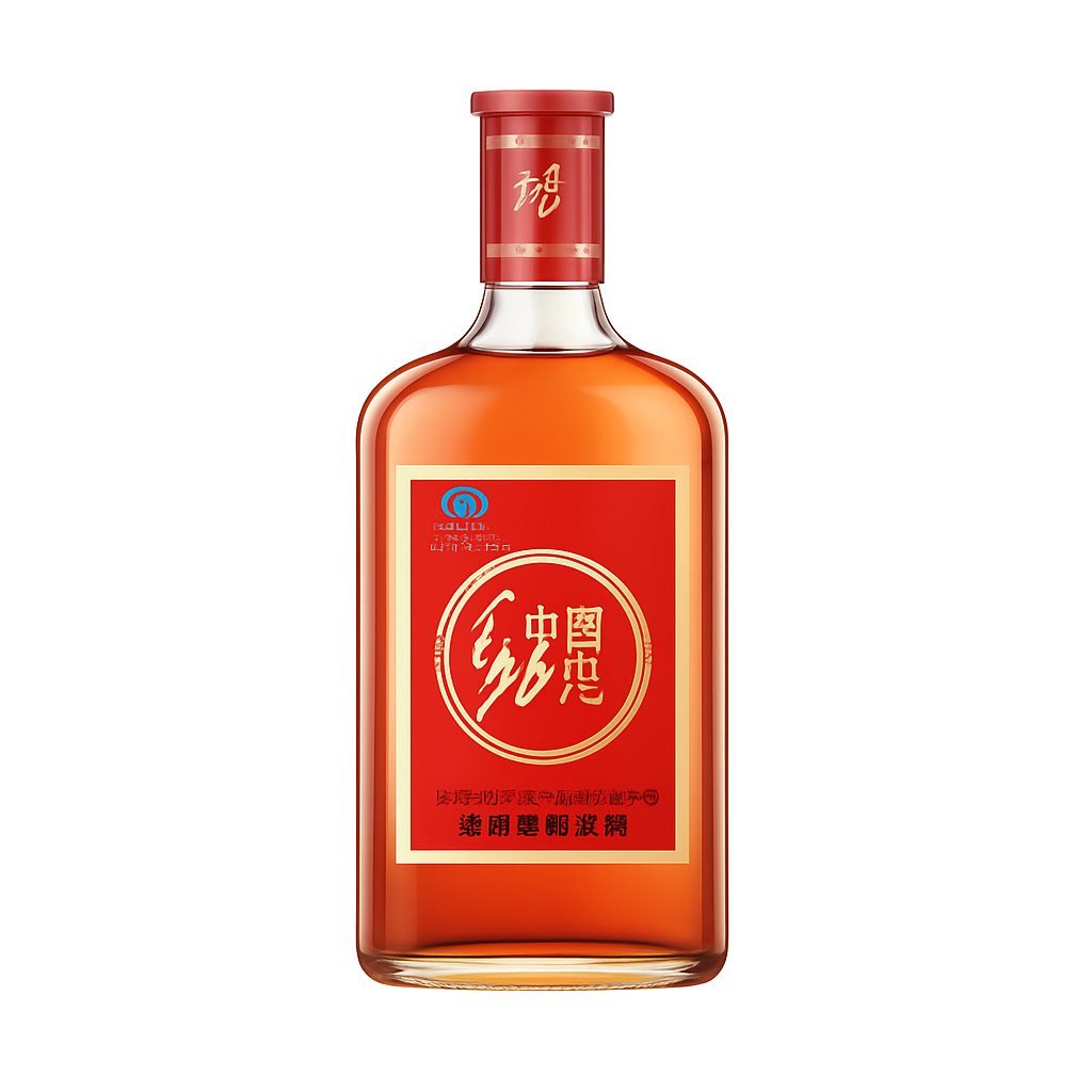 Mei Wei: Vinho de Arroz Chinês（大劲酒）- Jin Jiu 520ml 35° - Embalagem em Fundo Branco