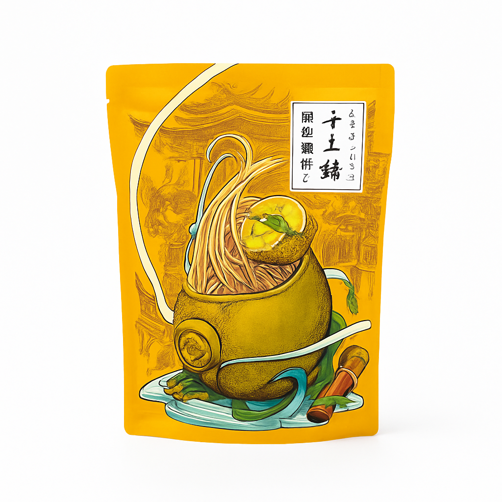 Mei Wei: Macarrão Instantâneo Caracol Liuzhou（螺蛳粉）- Liziqi 335g - Embalagem em Fundo Branco