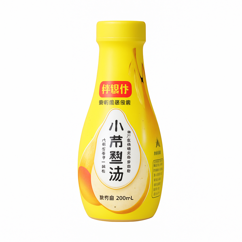 Mei Wei: Sopa de Pera Xiaodiao（小吊梨汤）- 好想你 360ml - Embalagem em Fundo Branco