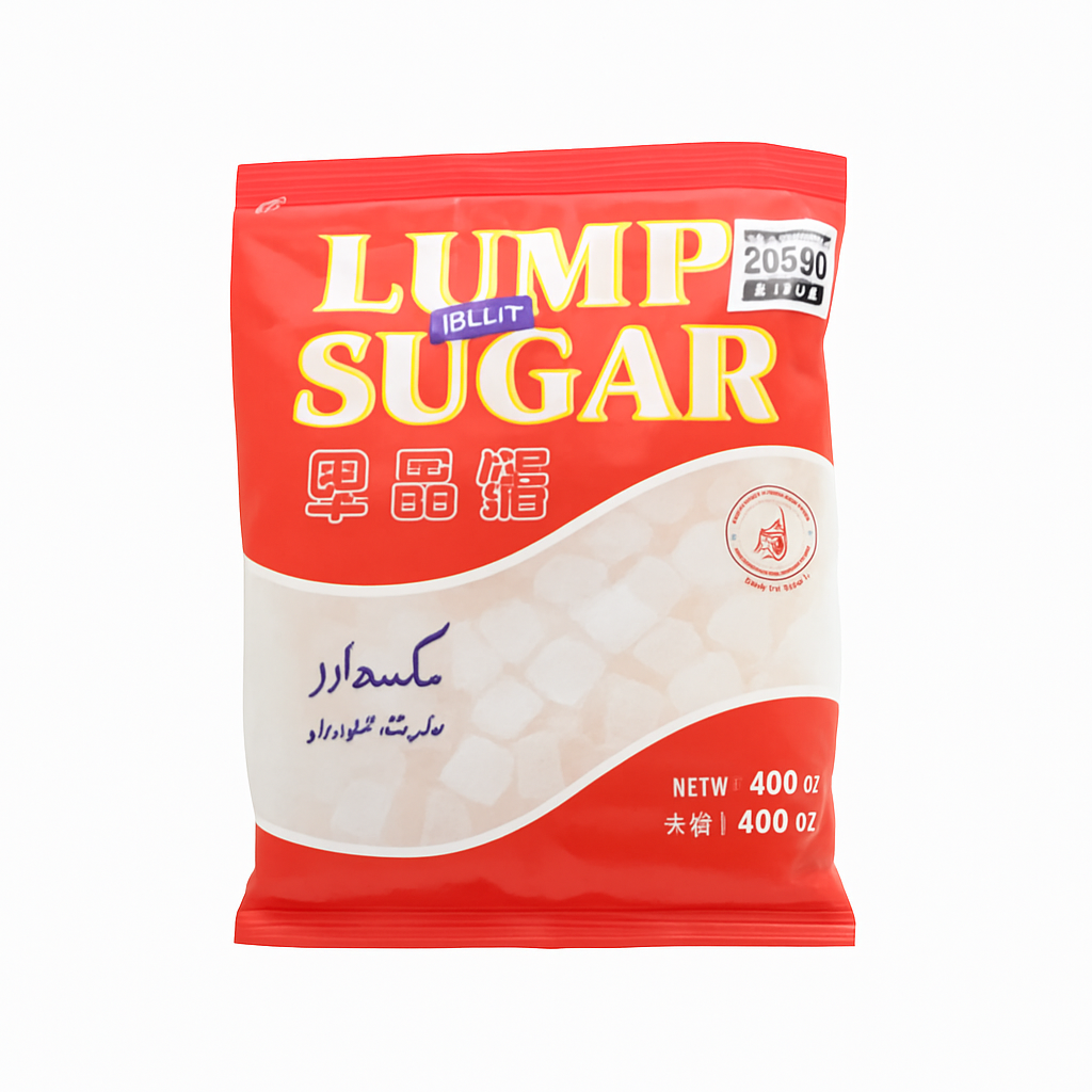 Mei Wei: Açúcar em Cubos（方糖）- Zhengfeng 400g - Embalagem em Fundo Branco