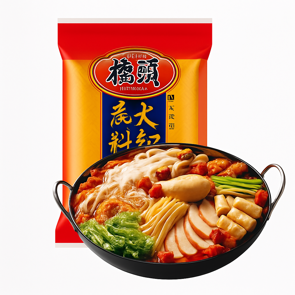Mei Wei: Base para Hot Pot Chongqing（重庆火锅底料）- Qiao Tou 150g - Embalagem em Fundo Branco