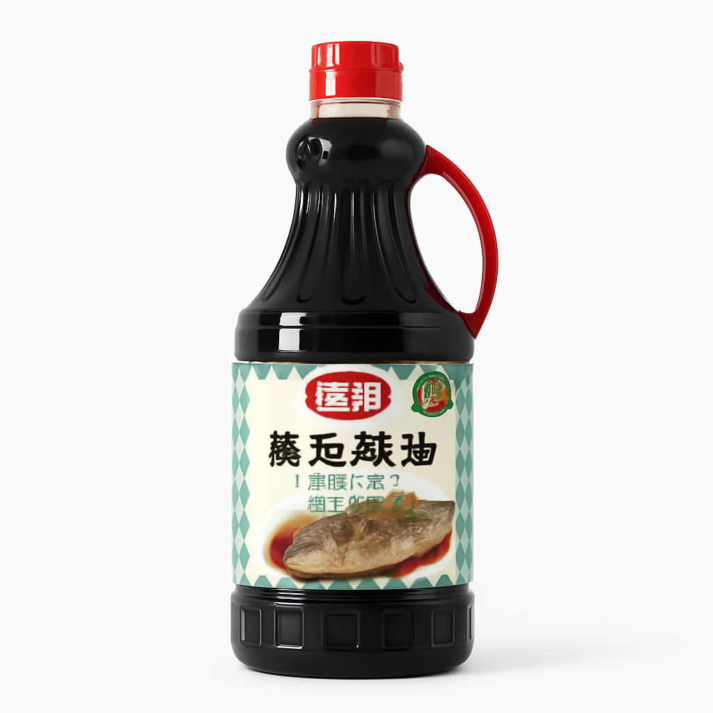 Mei Wei: Molho para Peixe no Vapor（蒸鱼豉油）- Chubang 1.63L - Embalagem em Fundo Branco