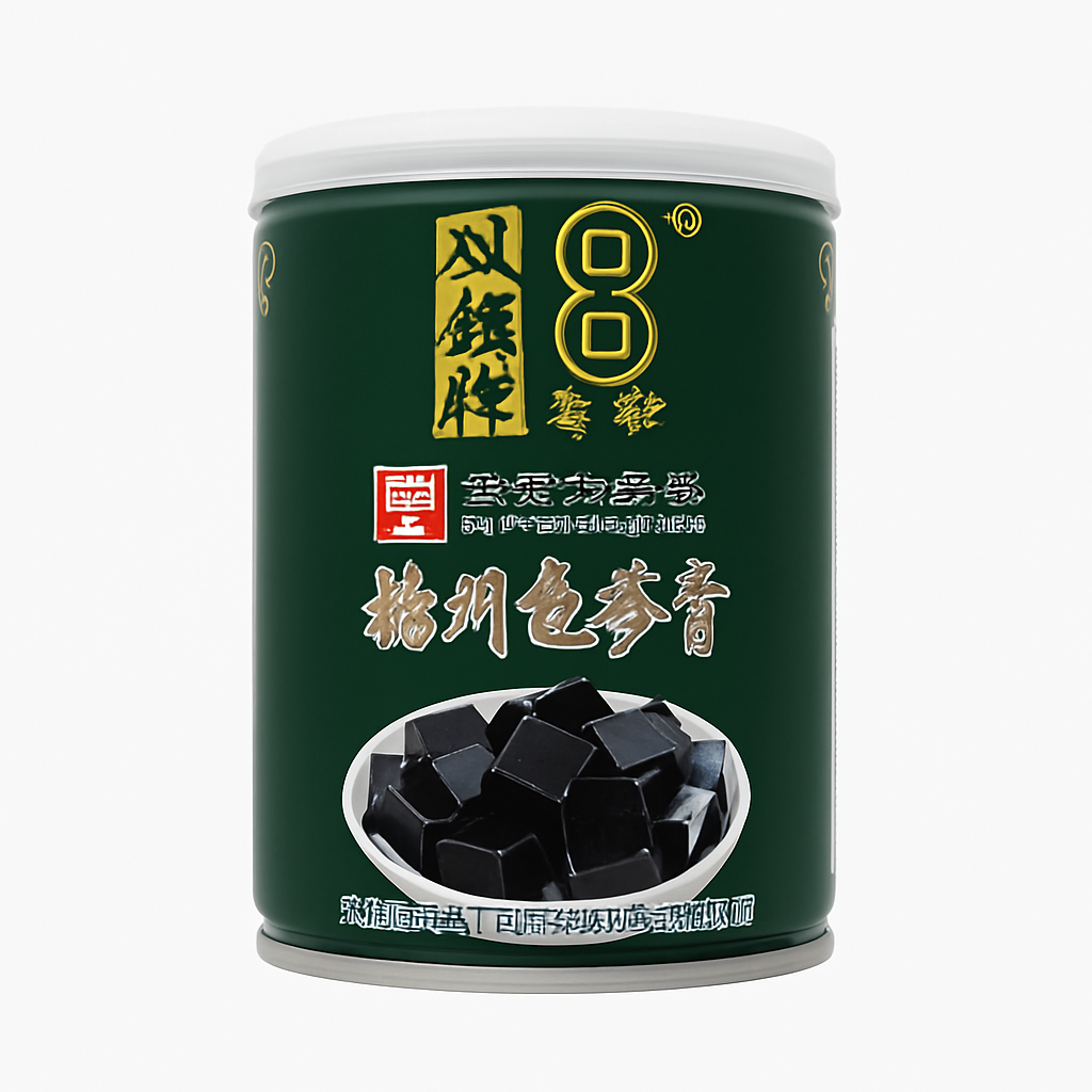 Mei Wei: Gelatina de Tartaruga（龟苓膏）- China Time-honored Brand 250ml - Embalagem em Fundo Branco