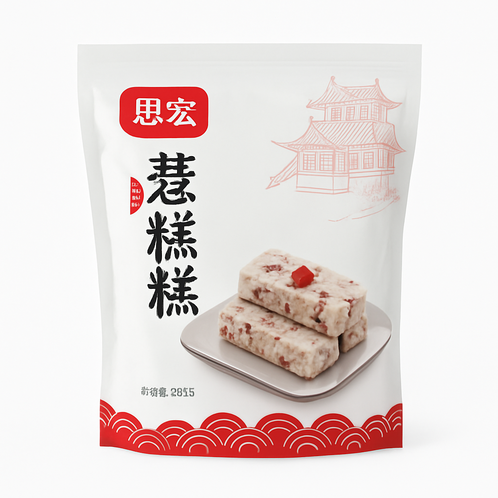 Mei Wei: Biscoito de Kudzu（葛酥糖）- Shengxiangzhen 300g - Embalagem em Fundo Branco