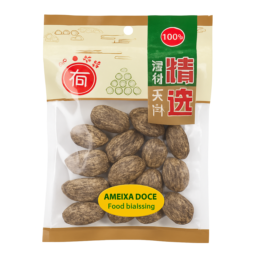 Mei Wei: Ameixa Doce（蜜枣）200g - Embalagem em Fundo Branco