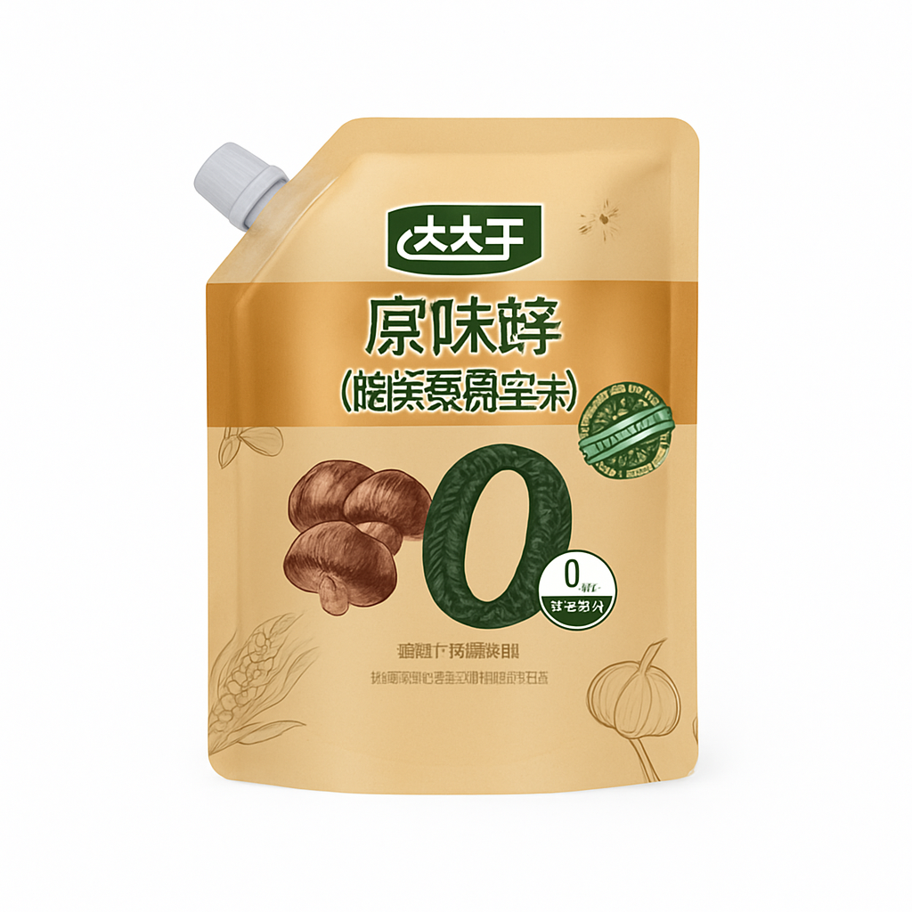 Mei Wei: Tempero de Cogumelo Matsutake（太太乐松茸鲜）- Taitaile 75g - Embalagem em Fundo Branco
