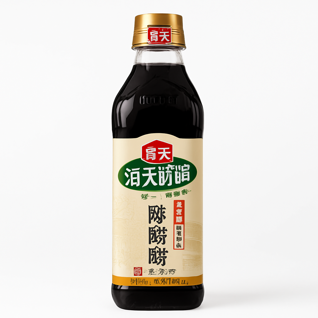 Mei Wei: Vinagre para Salada（海天凉拌醋）- Haitian 500ml - Embalagem em Fundo Branco
