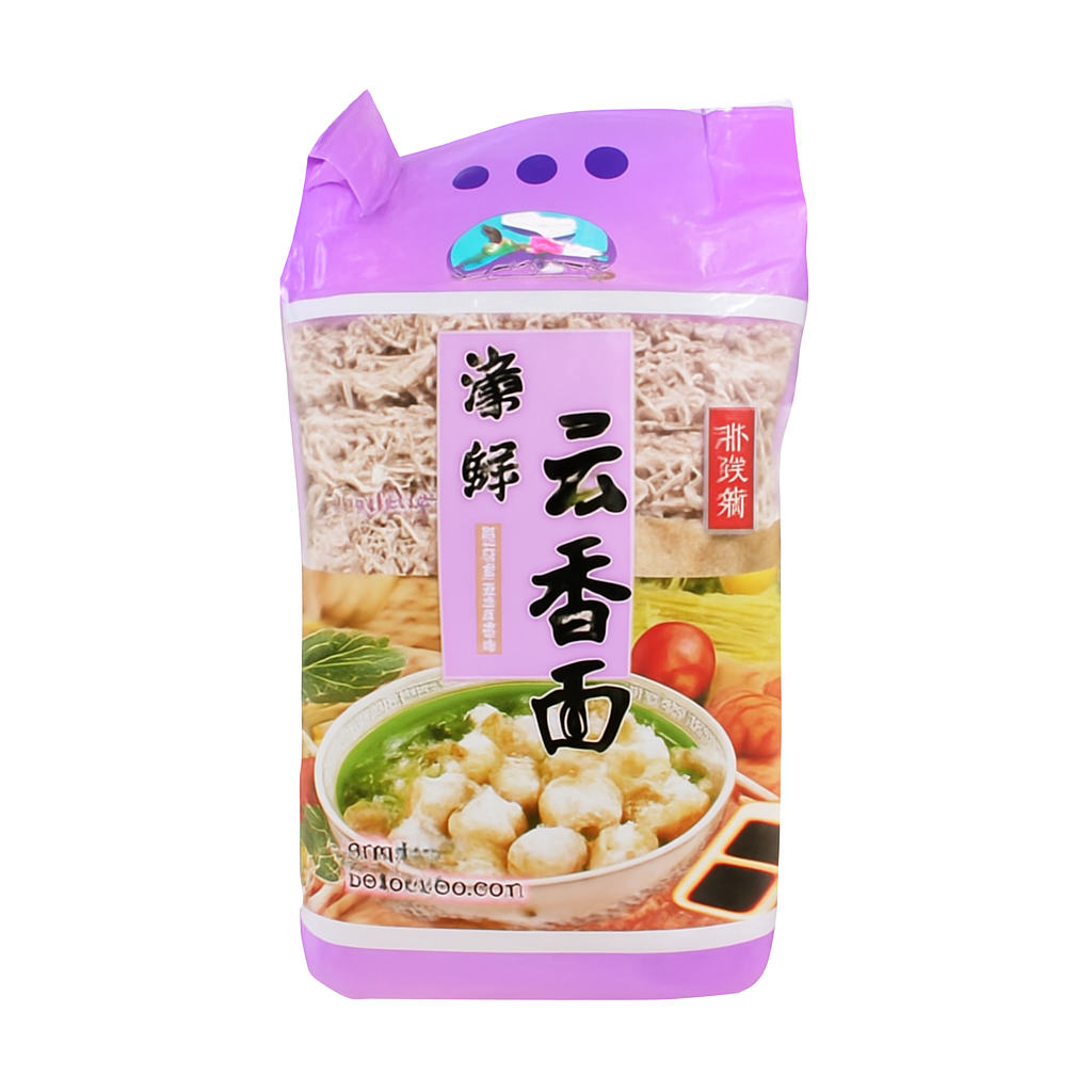 Mei Wei: Macarrão Instantâneo com Frutos do Mar（海鲜云吞面）- Mailaoda 1300g - Embalagem em Fundo Branco