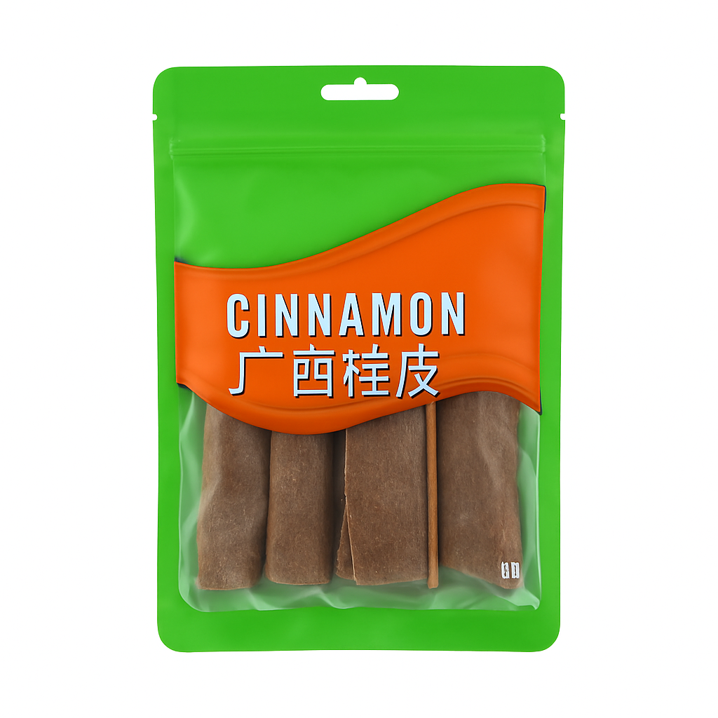 Mei Wei: Canela em Casca（广西桂皮）- Huaseed 80g - Embalagem em Fundo Branco