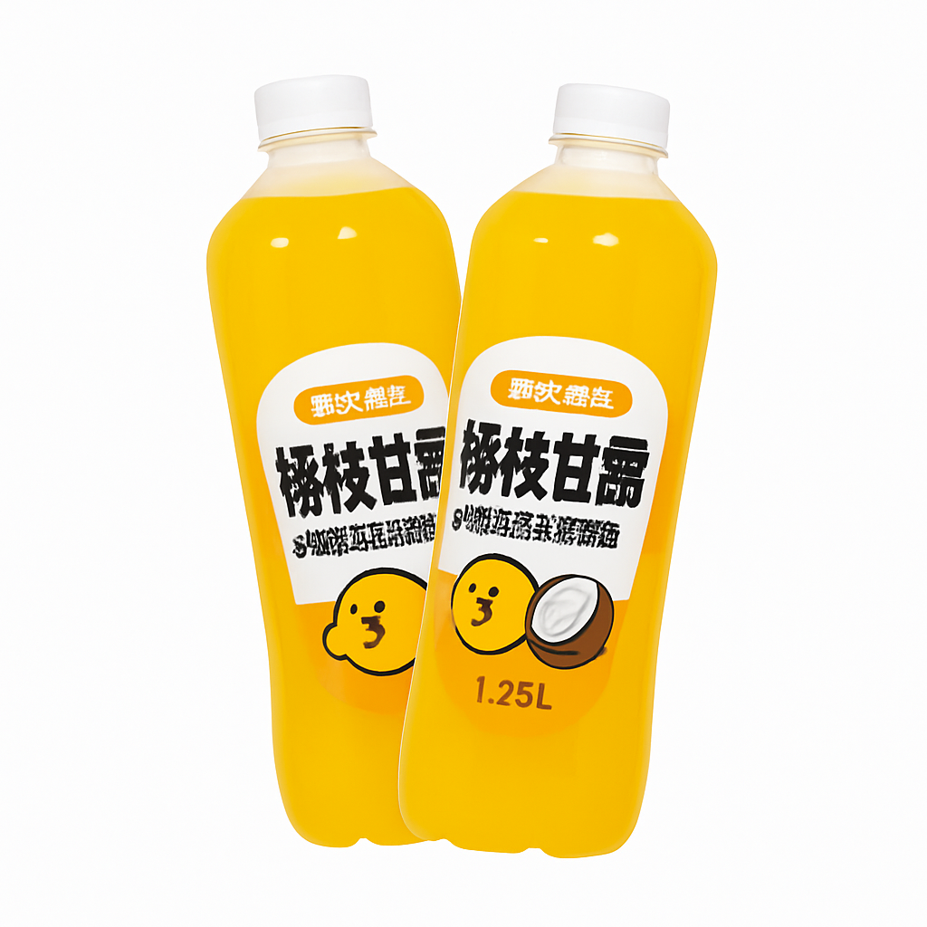 Mei Wei: Bebida Yang Zhi Gan Lu（杨枝甘露）- Yezhi Liangpin 1.25L - Embalagem em Fundo Branco