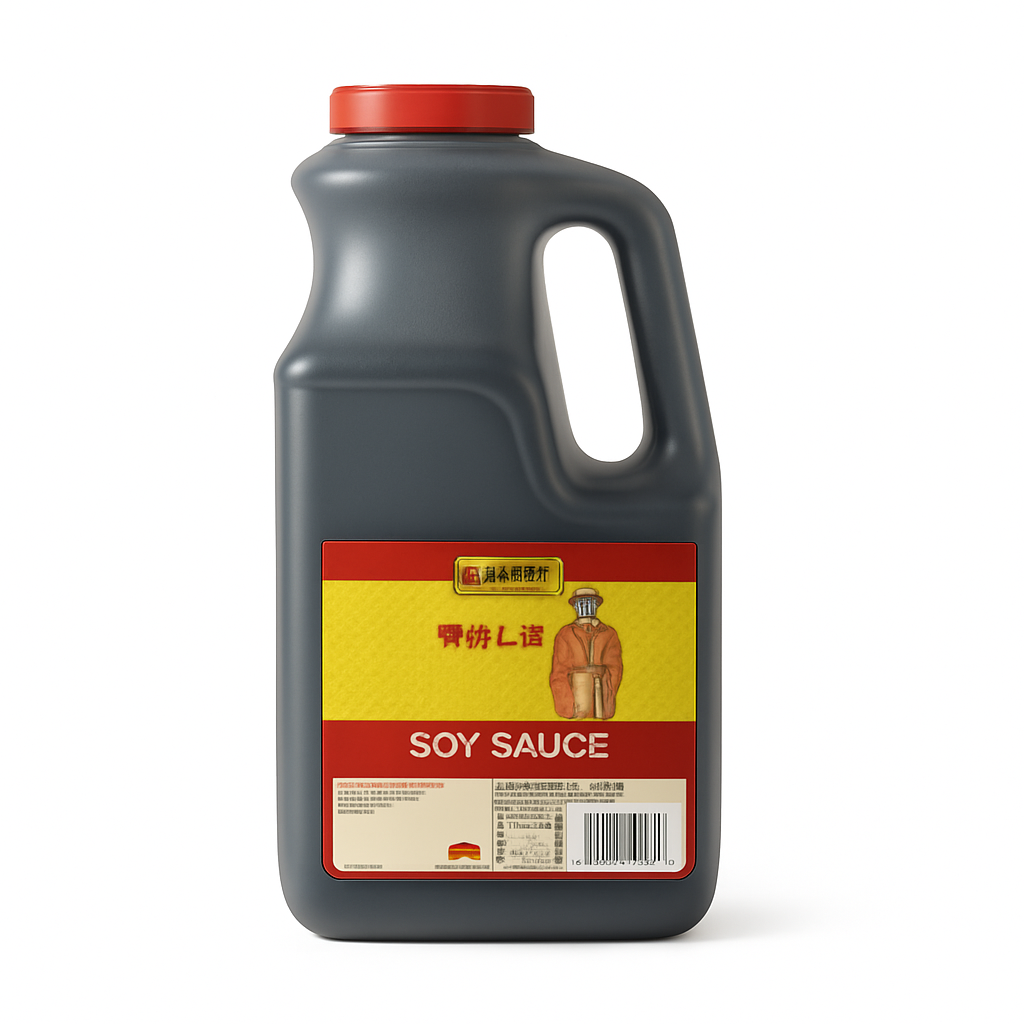 Mei Wei: Molho de Ostra Premium（财神蚝油）- Lee Kum Kee 2,4kg - Embalagem em Fundo Branco
