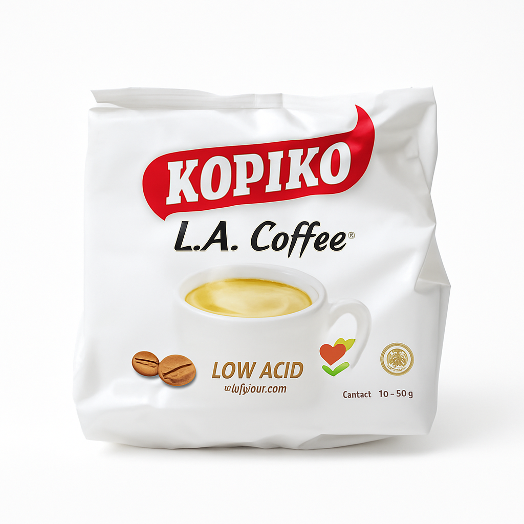 Mei Wei: Kopiko L.A. Coffee Café Instantâneo em Pó（コピコ）- Kopiko 250g - Embalagem em Fundo Branco