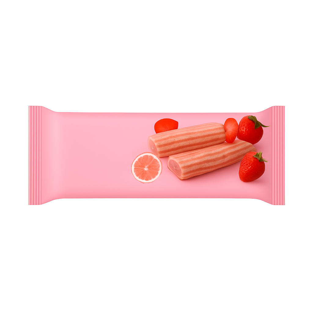 Mei Wei: Biscoito Recheado Red Velvet（法丽兹夹心曲奇）- Franzzi 70g - Embalagem em Fundo Branco