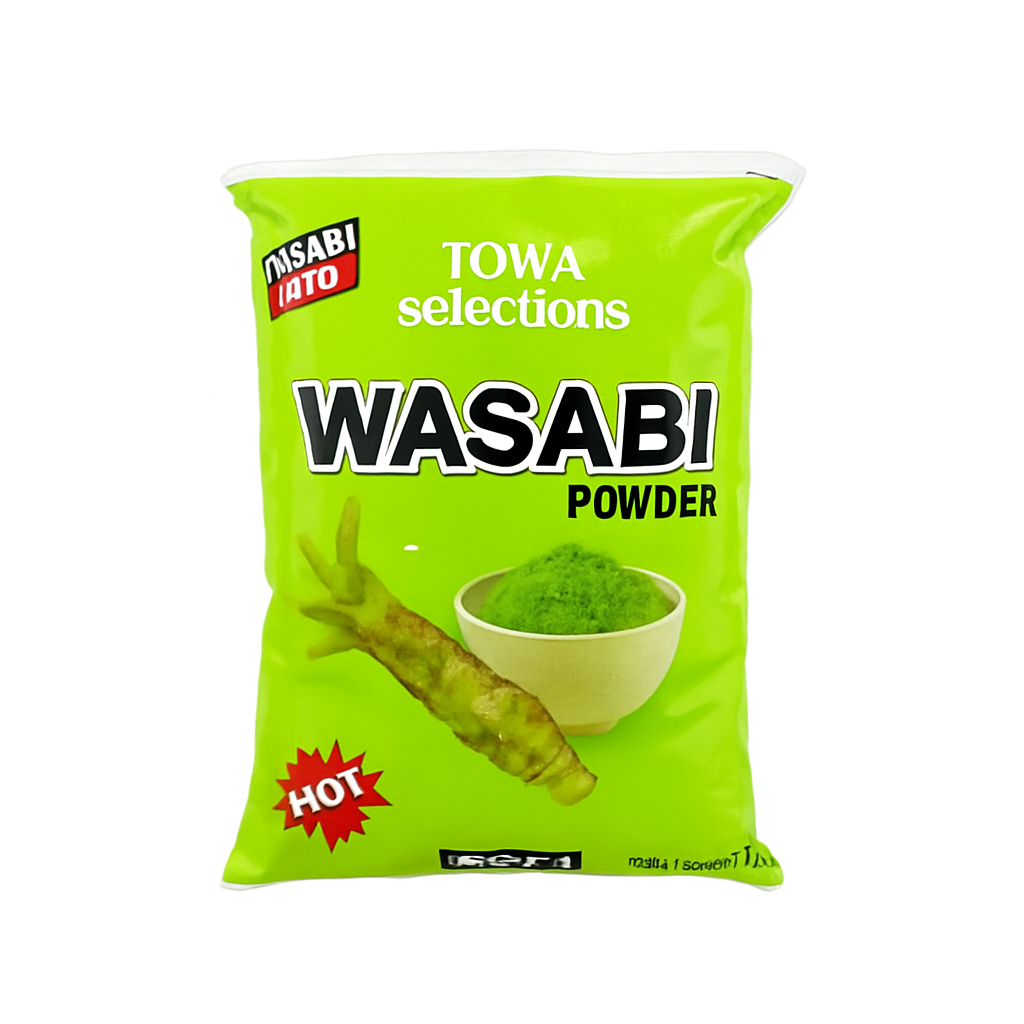 Mei Wei: Wasabi em Pó（わさび）- S&B 1kg - Embalagem em Fundo Branco