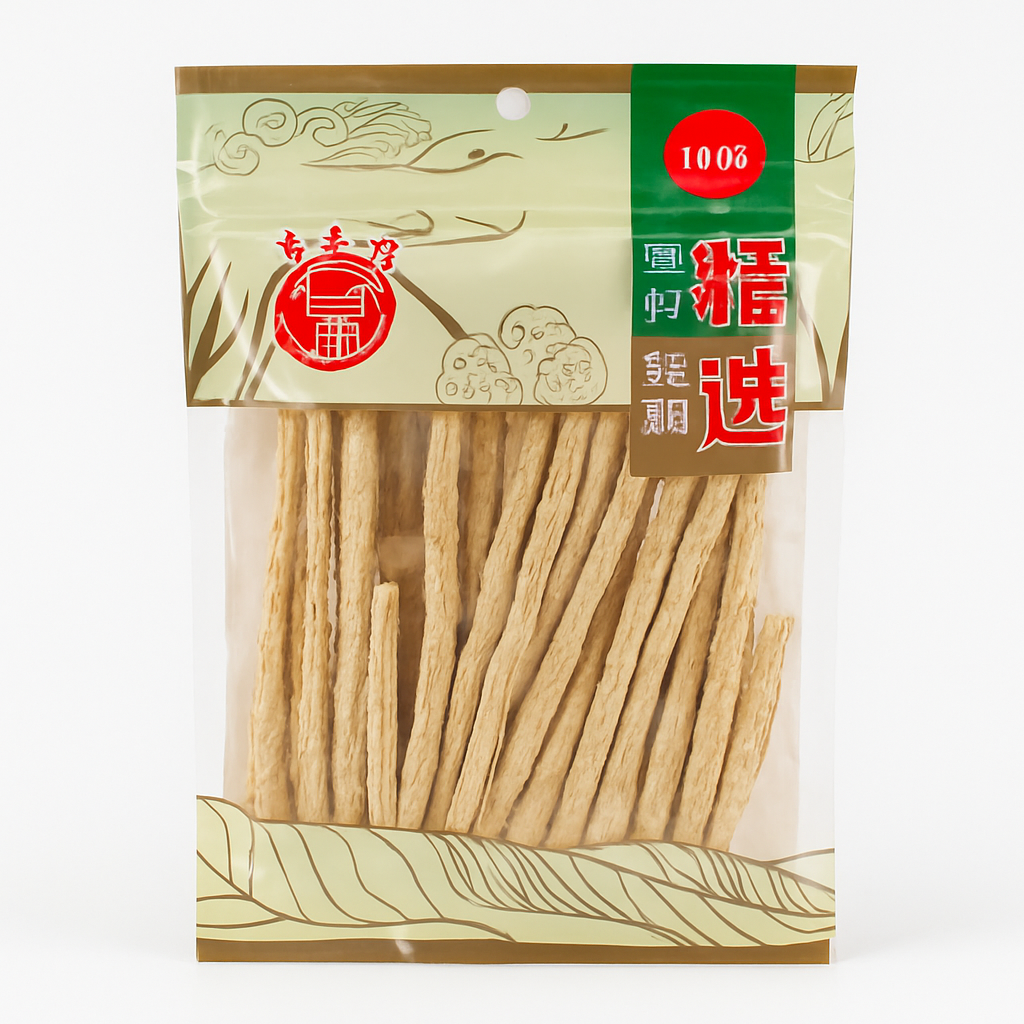 Mei Wei: Base de Sopa Shashen（沙参）- WJ 100g - Embalagem em Fundo Branco