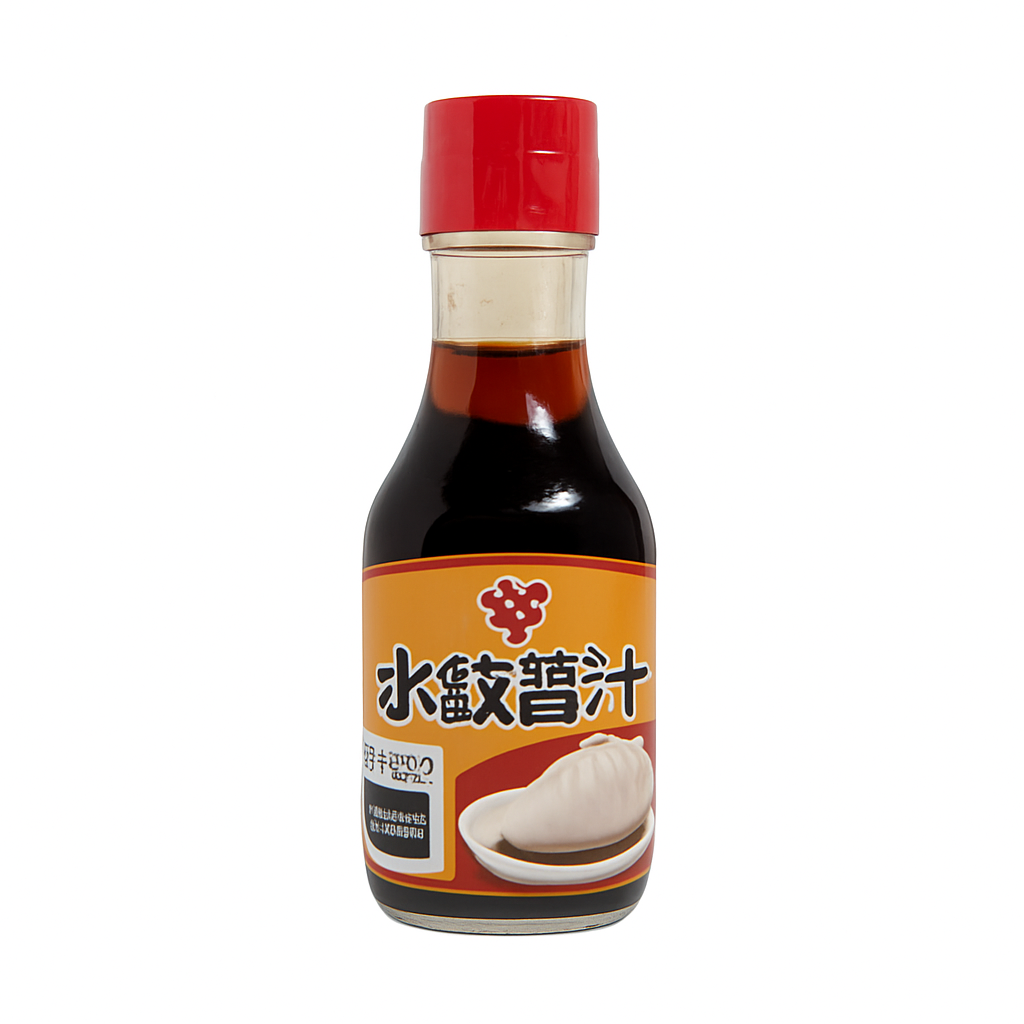 Mei Wei: Molho para Gyoza e Dumplings（水餃蘸汁）- Wei Chuan 230ml - Embalagem em Fundo Branco