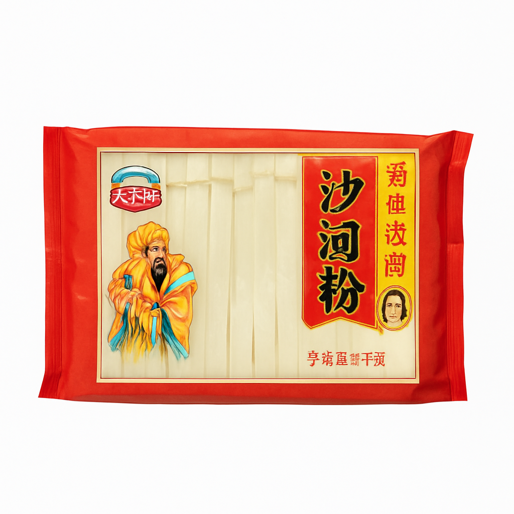 Mei Wei: Macarrão de Trigo Xiamen（麦老大厦门面线）- Mcdadi 250g - Embalagem em Fundo Branco