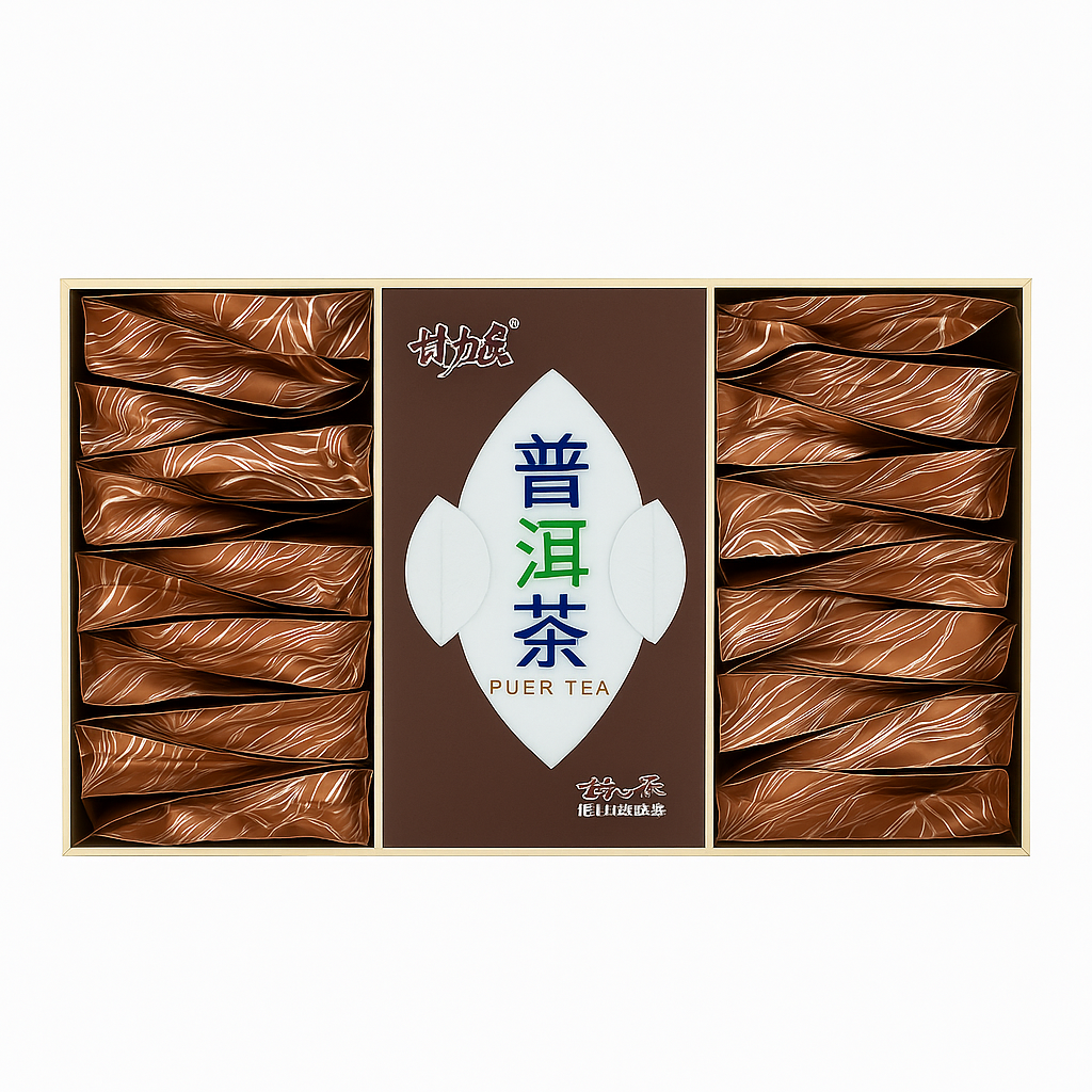Mei Wei: Chá Pu-erh（普洱茶）- Zhen Gongfu 192g - Embalagem em Fundo Branco