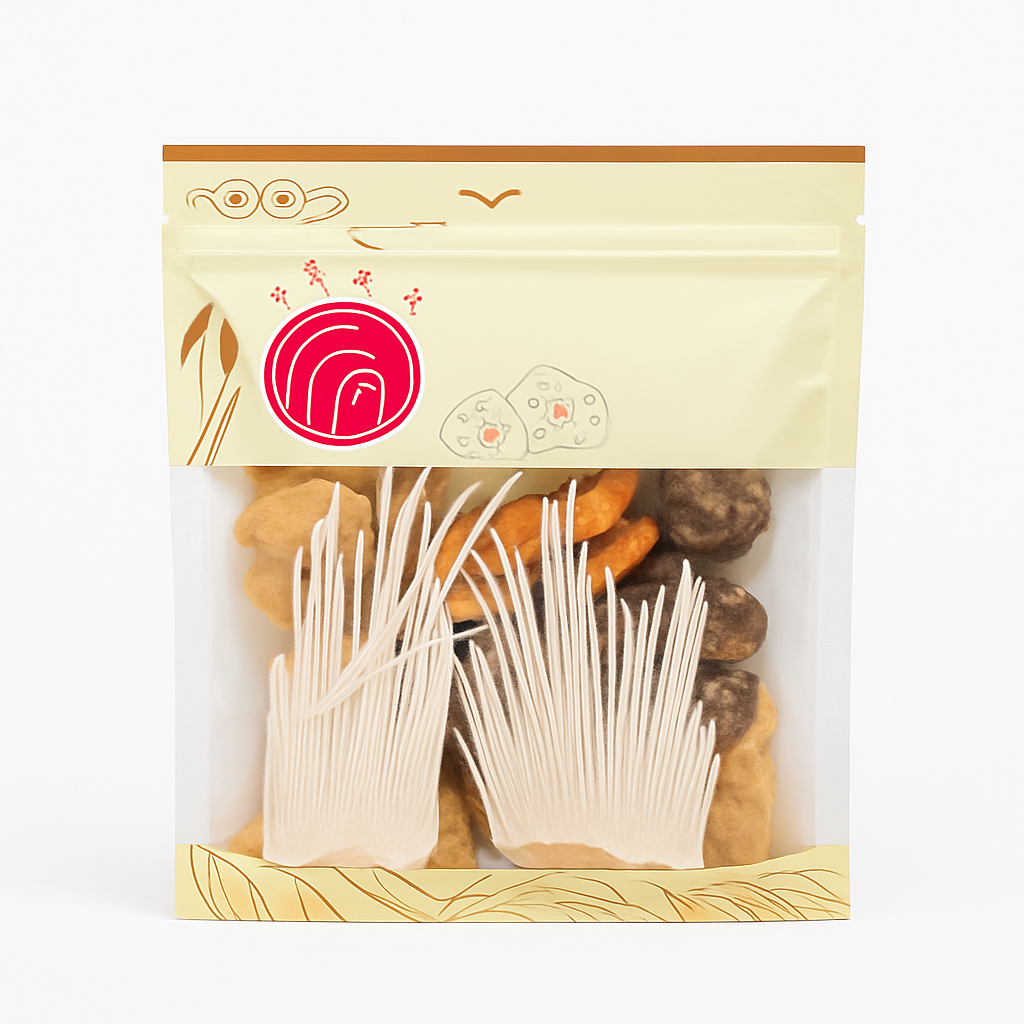 Mei Wei: Base de Sopa Mista（万家清热排毒养颜汤）- 100g - Embalagem em Fundo Branco