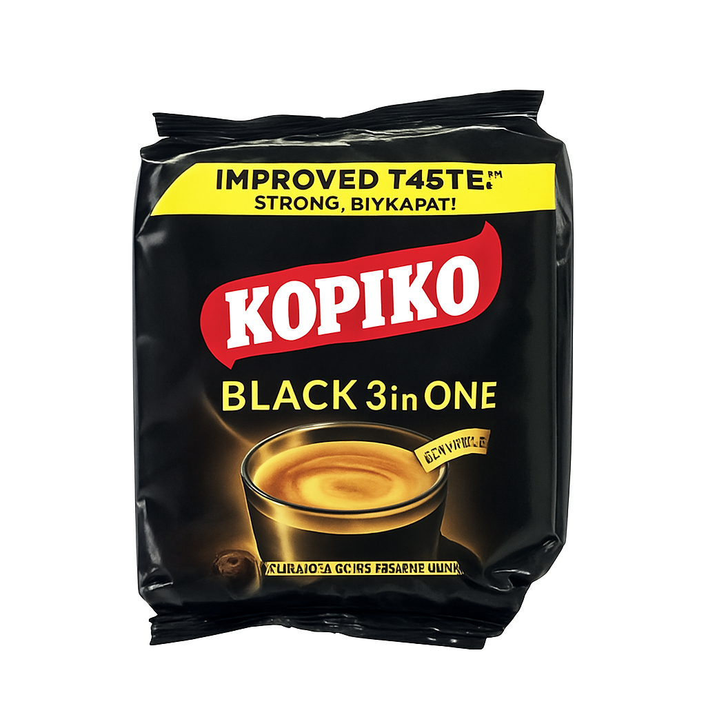Mei Wei: Kopiko Café Instantâneo Black 3 em 1（コピコ）- Kopiko 300g - Embalagem em Fundo Branco