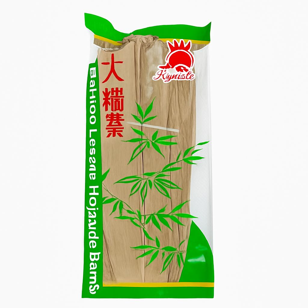 Mei Wei: Folhas de Bambu（大粽葉）- Royal Horse 400g - Embalagem em Fundo Branco