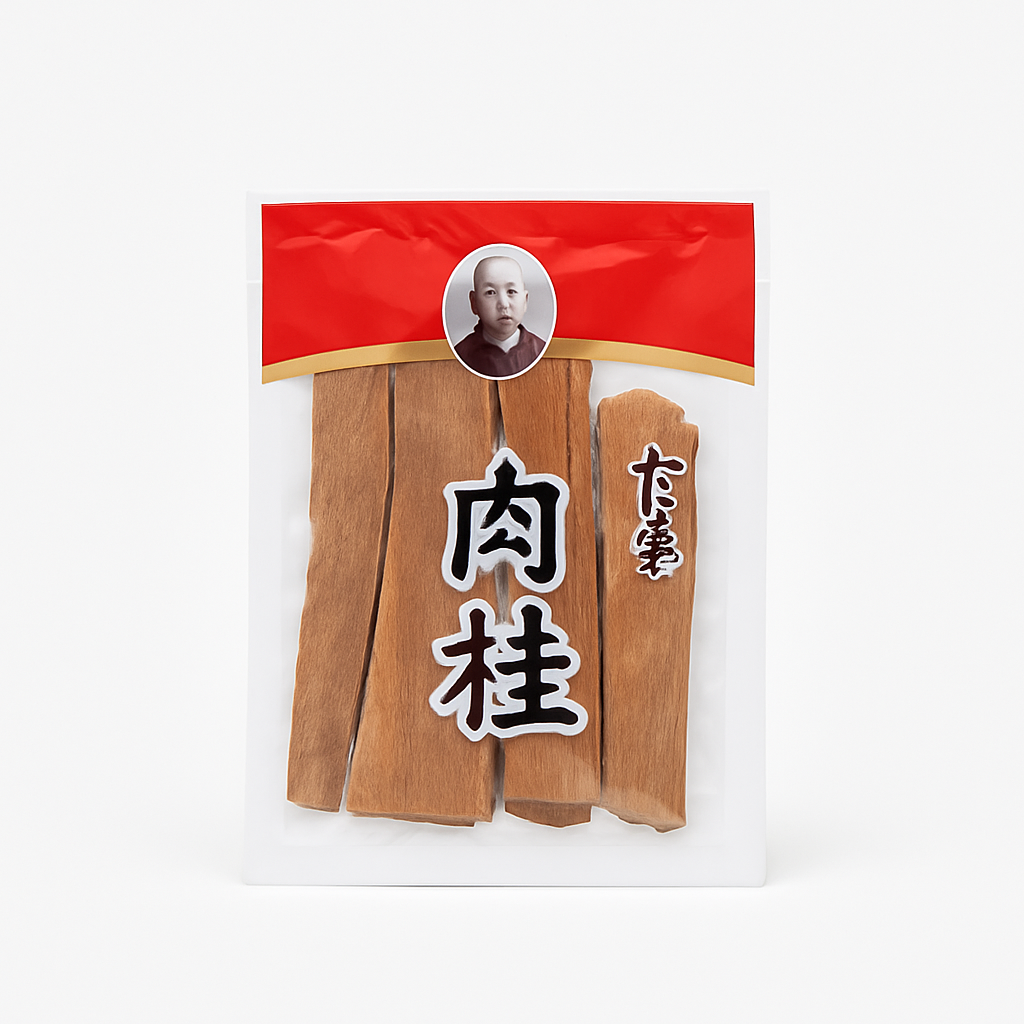 Mei Wei: Canela em Pau（肉桂）- Wang Shouyi 55g - Embalagem em Fundo Branco
