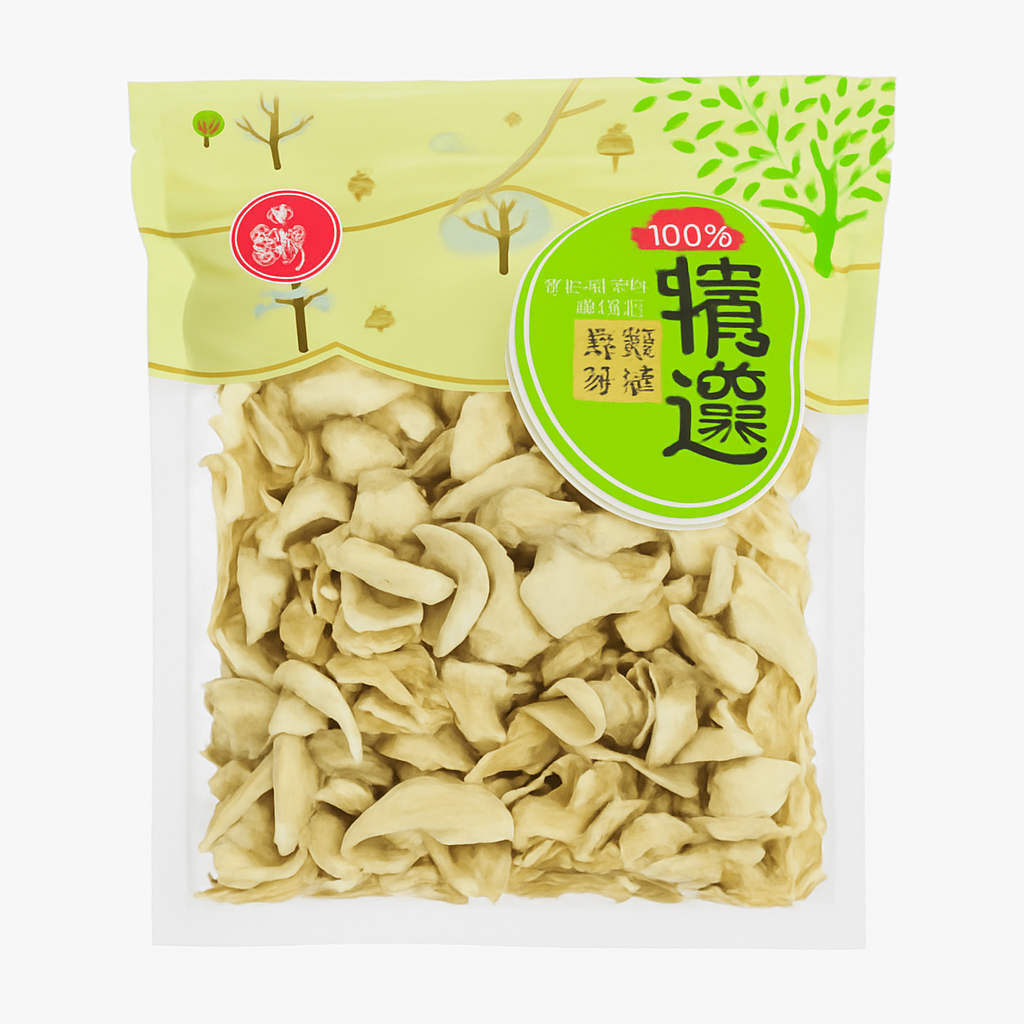 Mei Wei: Lírio Branco Seco（百合）- Guangdong Famous Brand 150g - Embalagem em Fundo Branco
