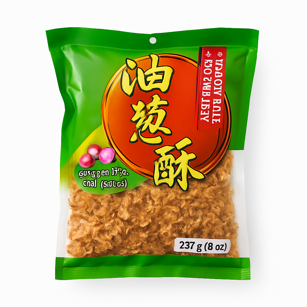 Mei Wei: Cebola Frita Crocante（油蔥酥）- Kewpie 227g - Embalagem em Fundo Branco
