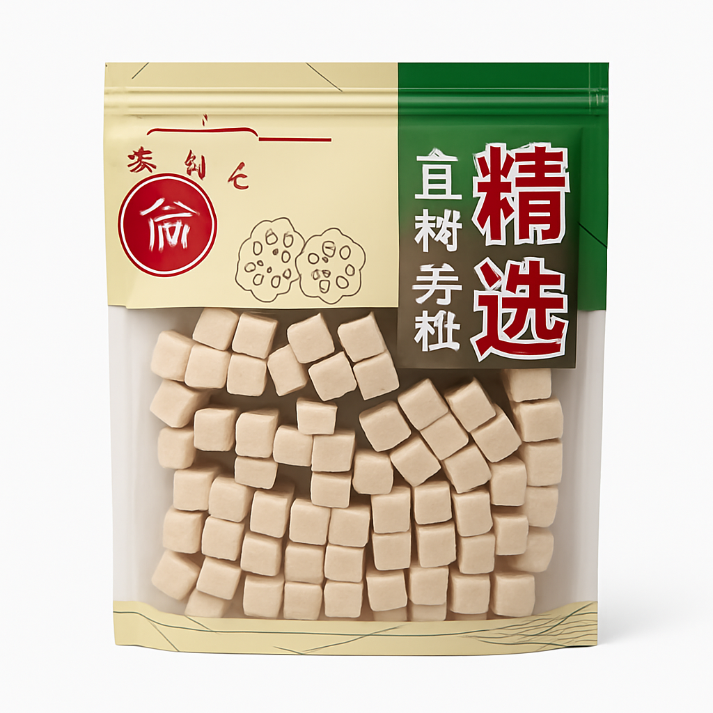 Mei Wei: Base de Sopa de Raiz de Esmilax（土茯苓粒）- Wanjia 100g - Embalagem em Fundo Branco