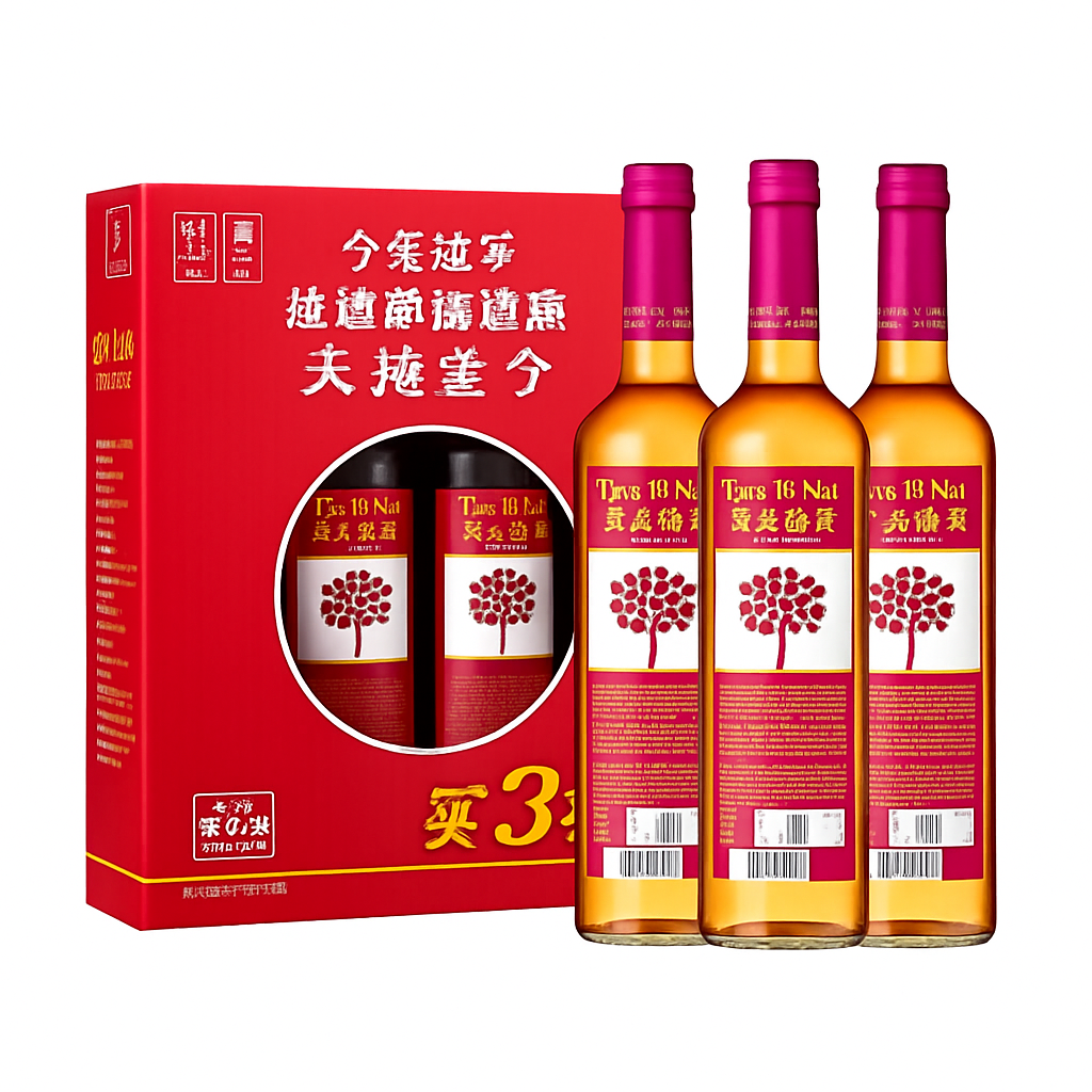 Mei Wei: Vinagre de Maçã （天地壹号）- Tian Di No.1 650ml - Embalagem em Fundo Branco