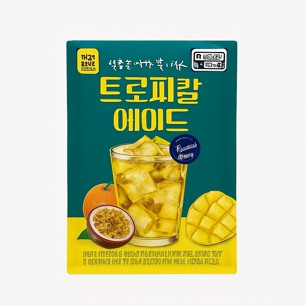 Mei Wei: Drink em Pó de Fruta Tropical（드루이깔 에이드）- Nokchawon 170g - Embalagem em Fundo Branco