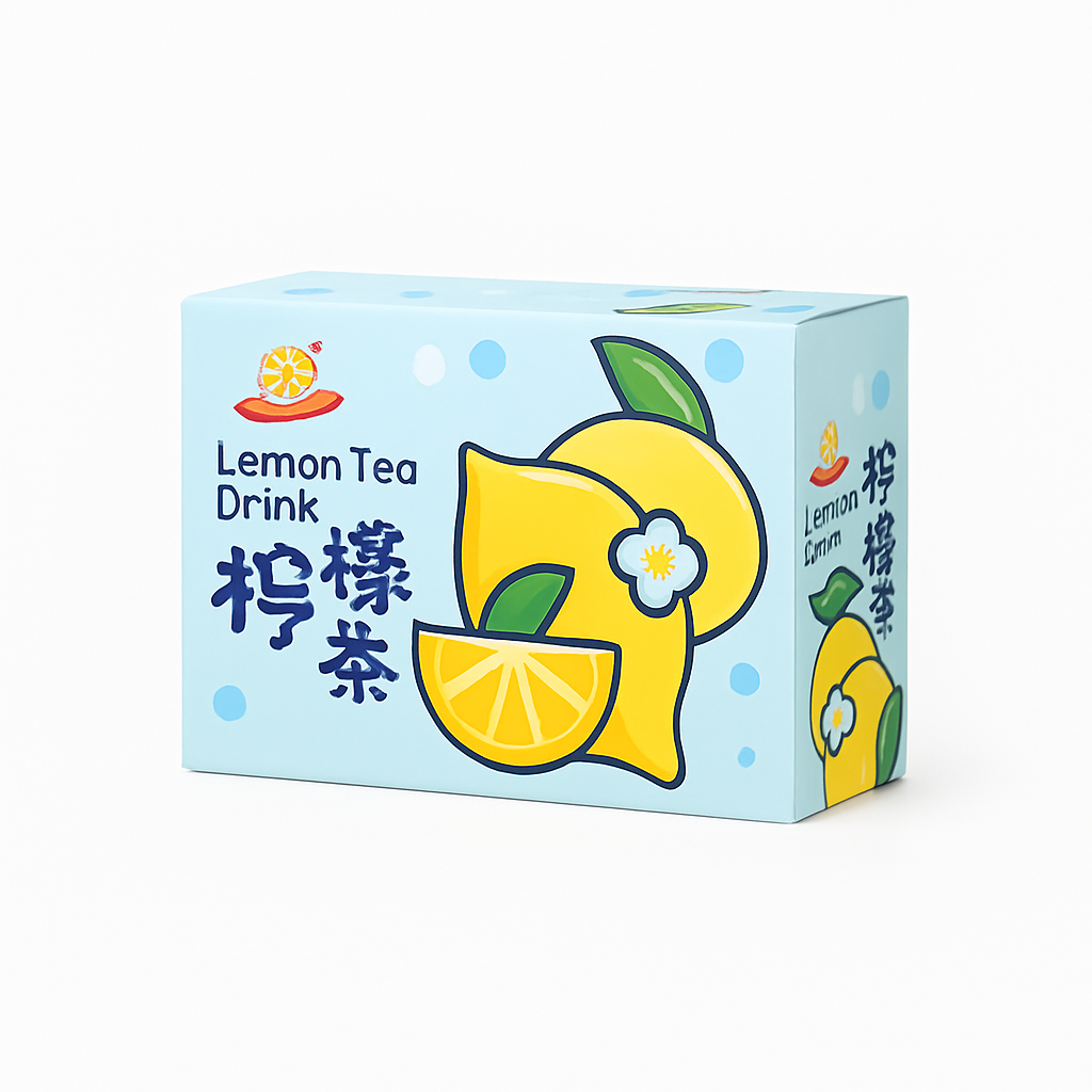 Mei Wei: Chá de Limão（阳光柠檬茶）- Sunshine 250ml - Embalagem em Fundo Branco