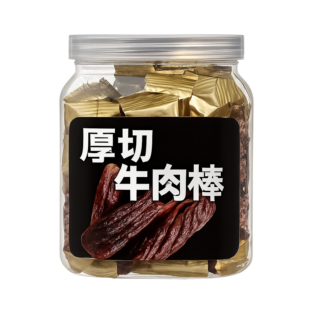Mei Wei: Carne Seca Apimentada（厚切牛肉棒）- Taiweidao 188g - Embalagem em Fundo Branco