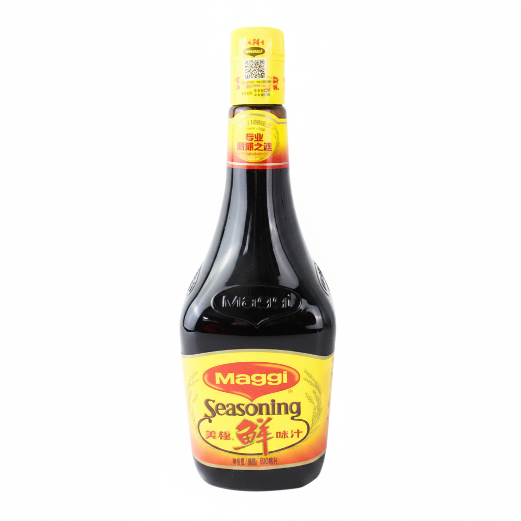Mei Wei: Molho Temperado Maggi 800ml - 美极鲜味汁 - Embalagem em Fundo Branco