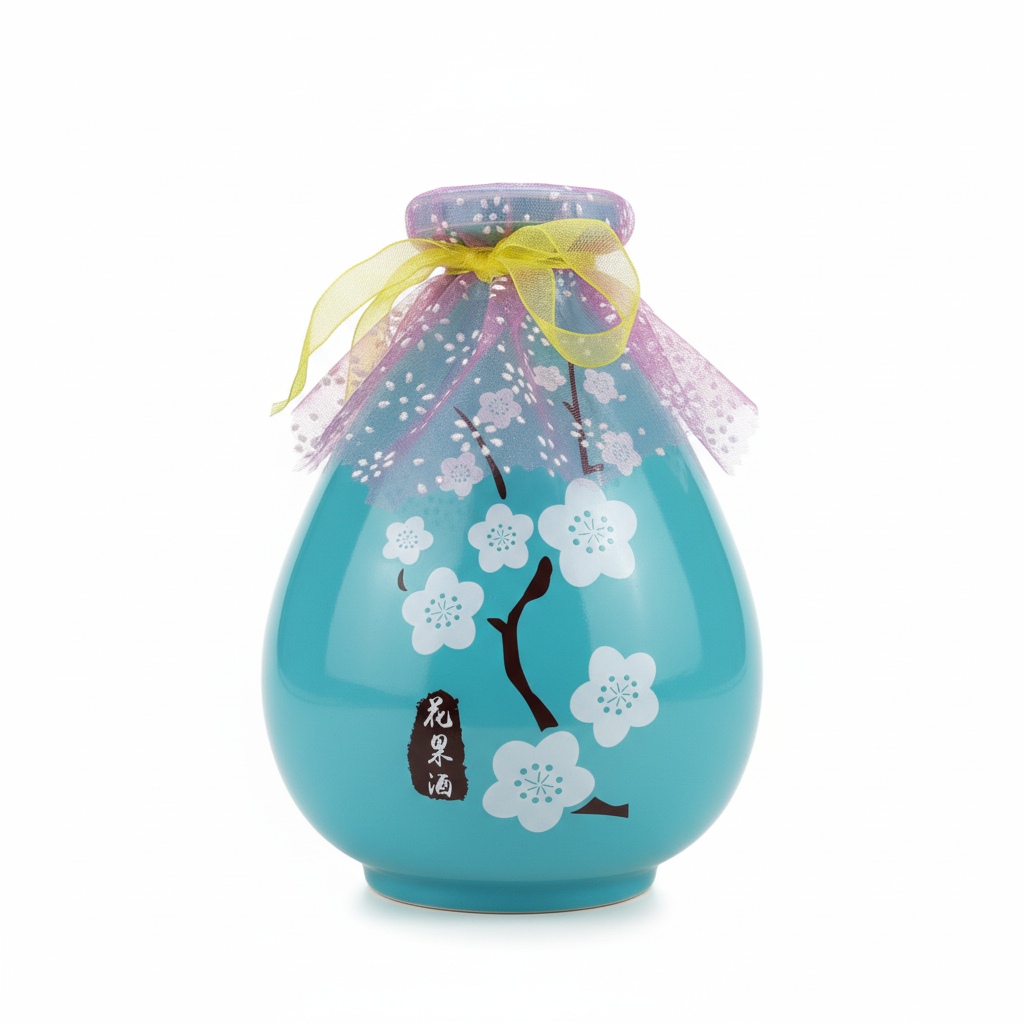 Mei Wei: Vinho de Lichia Yimandi 500ml - Embalagem em Fundo Branco