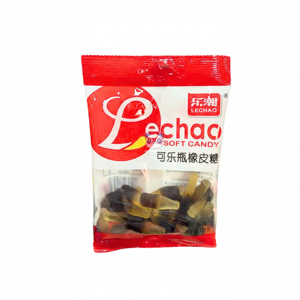 Mei Wei: Bala de Goma Sabor Cola LeChao 120g - Embalagem em Fundo Branco