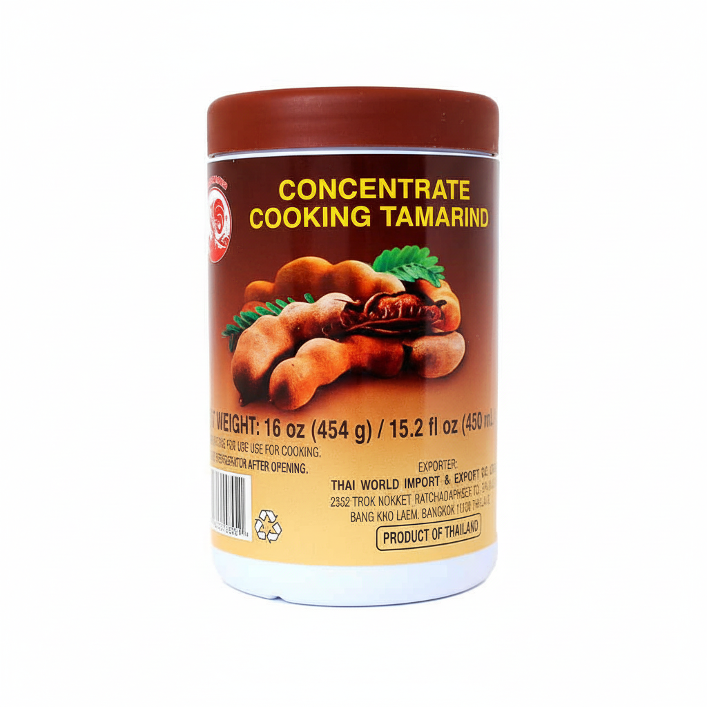 Mei Wei: Pasta de Tamarindo Concentrado Cock Brand 454g - Embalagem em Fundo Branco