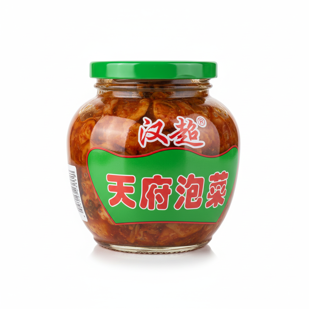 Mei Wei: Conserva de Vegetais Tianfu Paocai Hancao 450g - Embalagem em Fundo Branco
