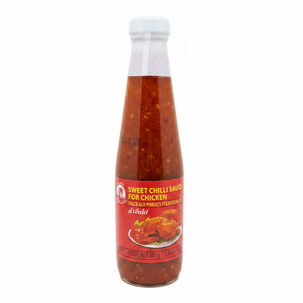 Mei Wei: Molho Agridoce Picante Cock Brand 350g - Embalagem em Fundo Branco