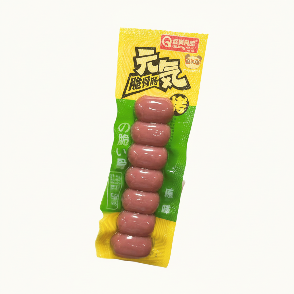 Mei Wei: Linguiça de Frango com Cartilagem Dilang 60g - Embalagem em Fundo Branco